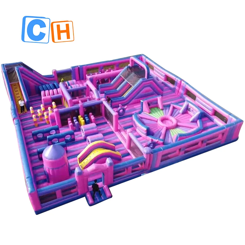 Outdoor Children Playground inflatable amusement park obstacle course park inflatable jumping castle for kids inflatable combo