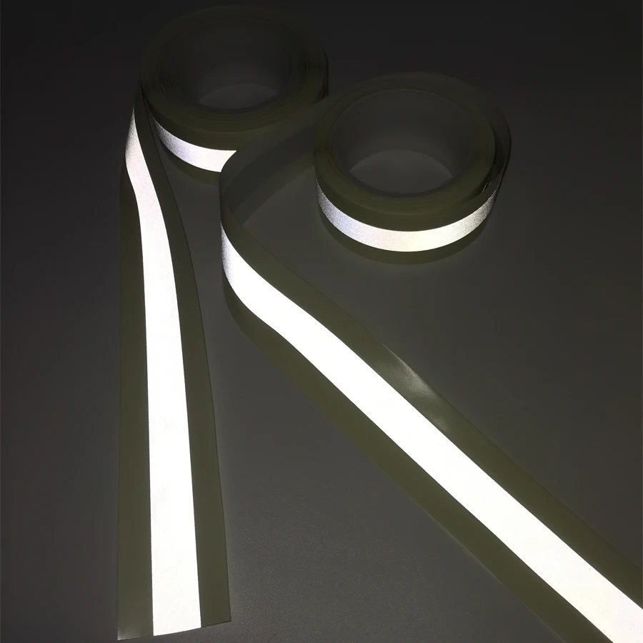 Photoluminescent Luminescent Reflective Polyester/TC Cotton Fabric Tape Tapes Glow in the Dark