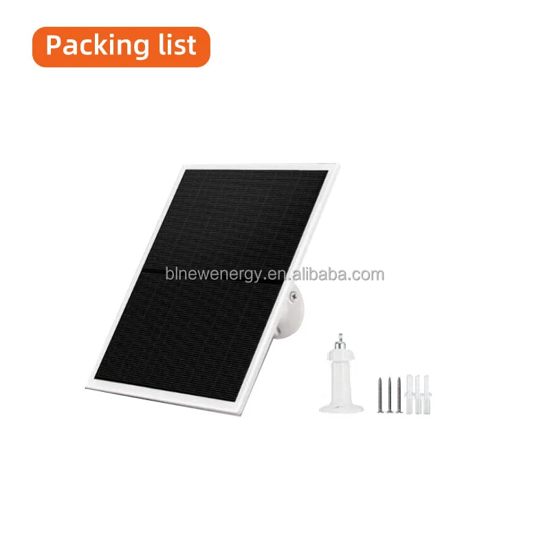BUHESHUI 10W Solar Charger Panel Doorbell Surveillance Camera Security Monitoring CCTV with Solar Energy