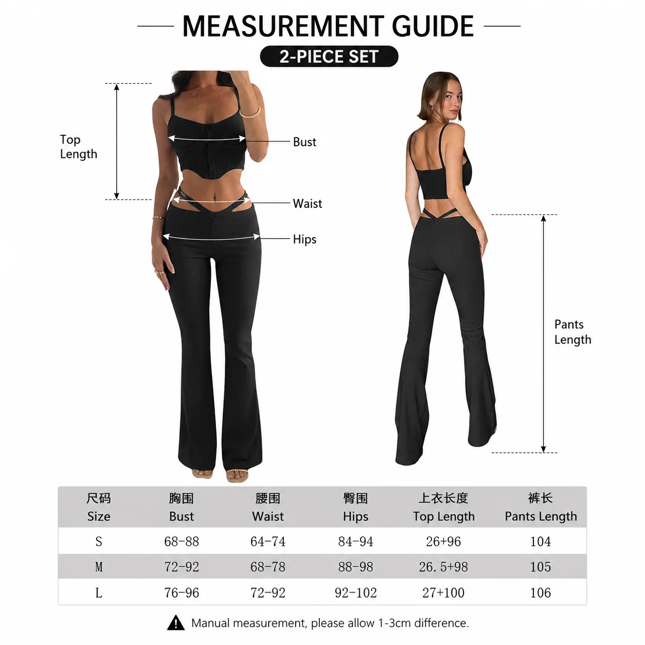 Size measurements