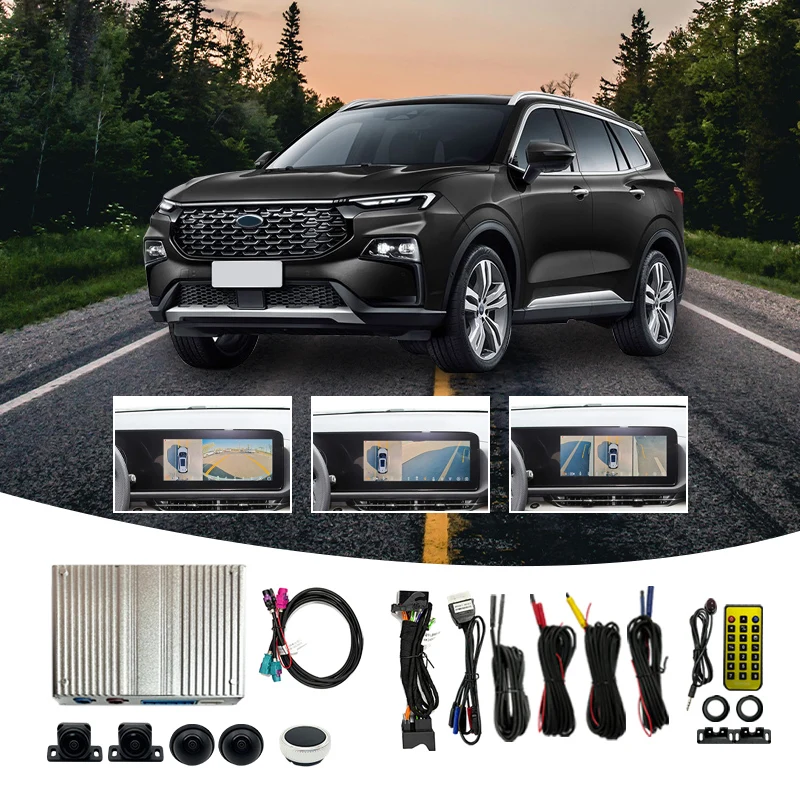 Wemaer 3D AVM 360 Degree Panoramic Camera AHD 1080P Full Color Image Bird View Cameras System for Ford Territory