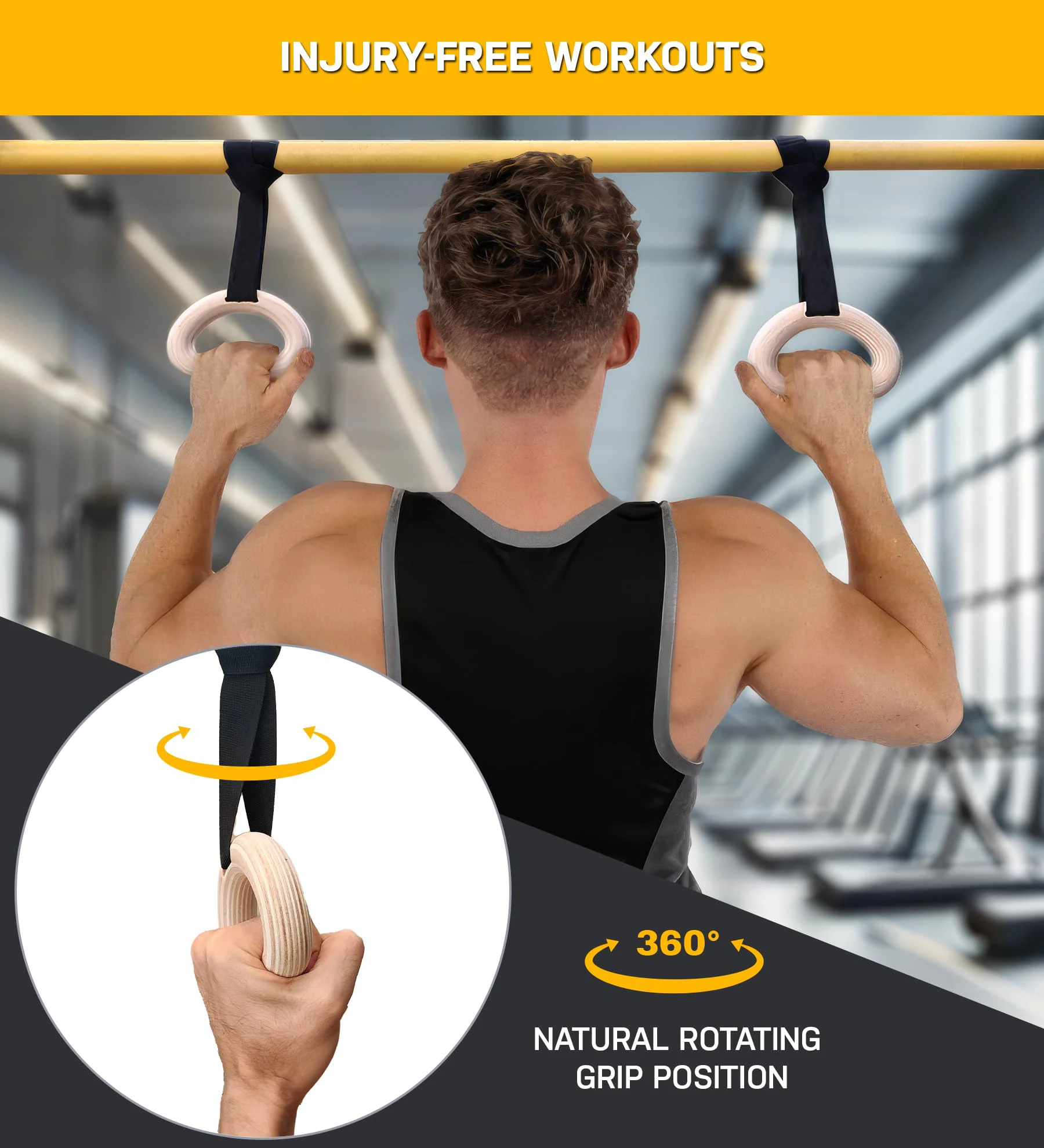 MKAS Calisthenics Pull up Handles - Pull up Grips, LAT Pull Down Gym Handles Design Attachment to Bars Barbells Home Workouts Gym Rings