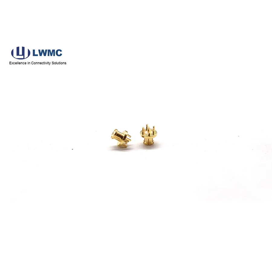 product smp female pcb mounted receptacle with 075pin 4 leg-6