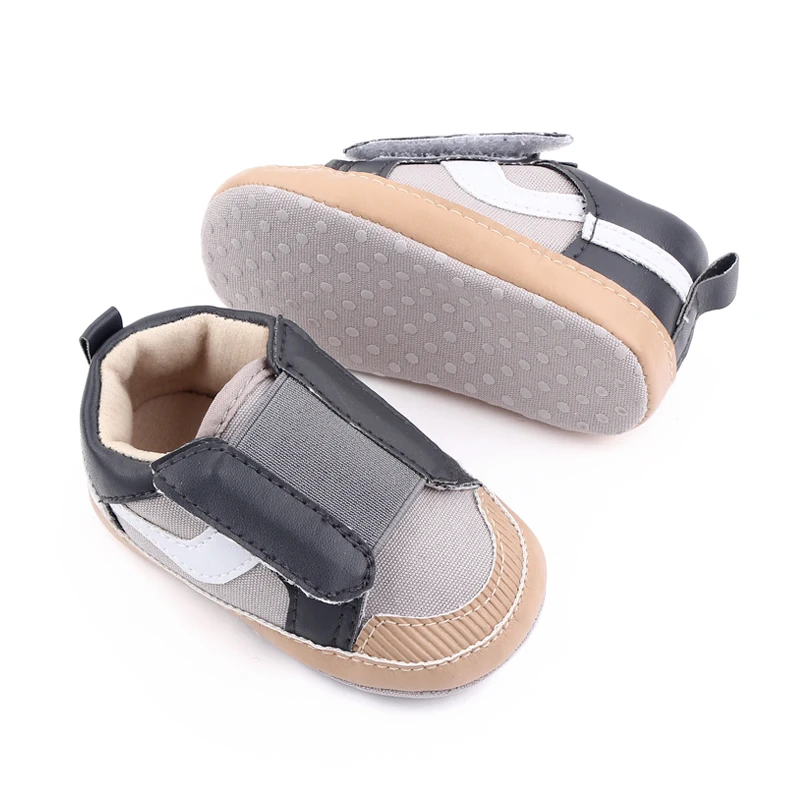 High Quality Hook&loop Canvas Toddler Boys and Girls Shoes 0-18 Months 2022 factory