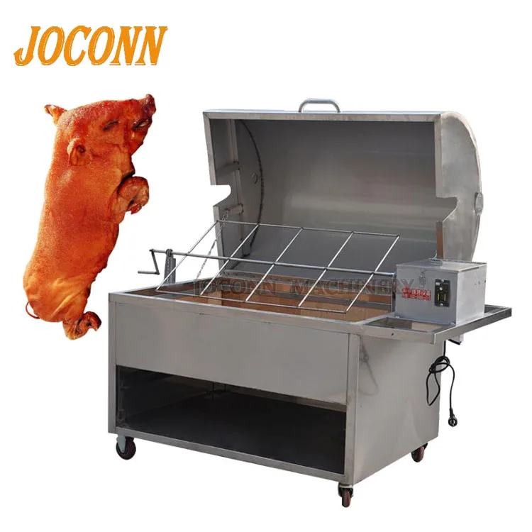 Low Price Whole Lamb Roaster Machine Gas 8pcs Charcoal Pig Roaster for  Sale/ Bbq Pig Lamb Spit Roaster
