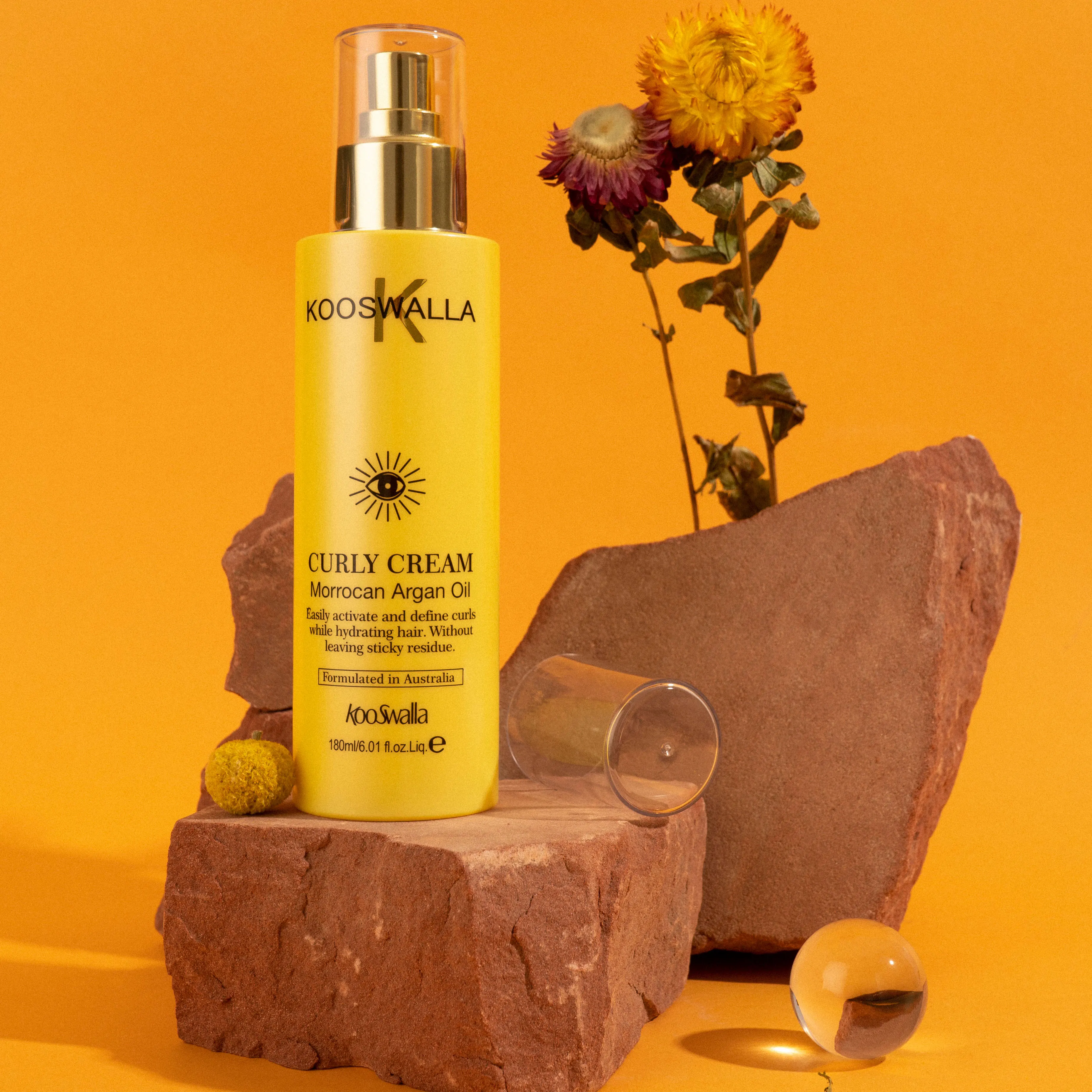 CURLY CREAM Kooswalla Moisturizing Argan Oil Styling Hair Curl Cream Hydrating