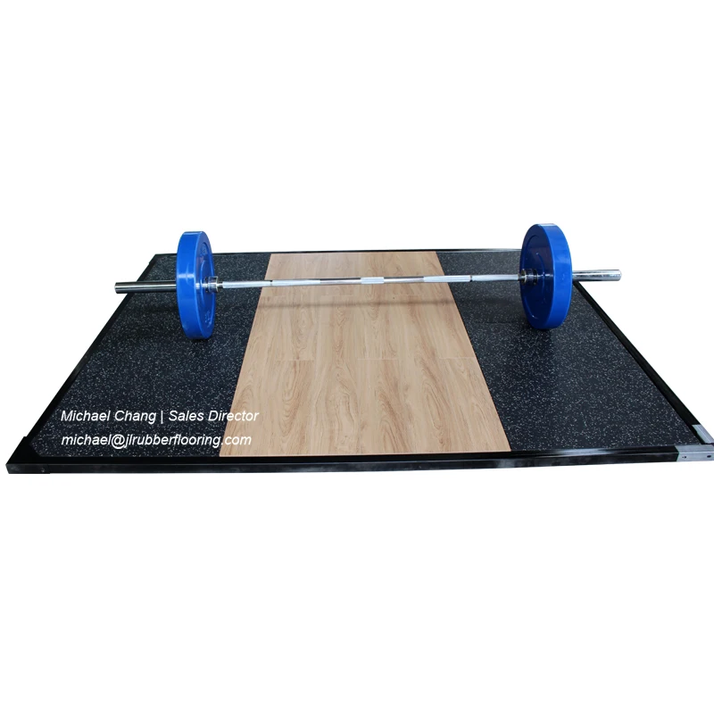 EPDM Rubber Weightlifting Platform Powerlifting Platform Shock Absorption