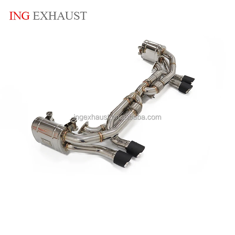 Ing High Performance Stainless Steel Catback For 911 997.1 2005-2007 3.6 3.8 Exhaust System Muffler