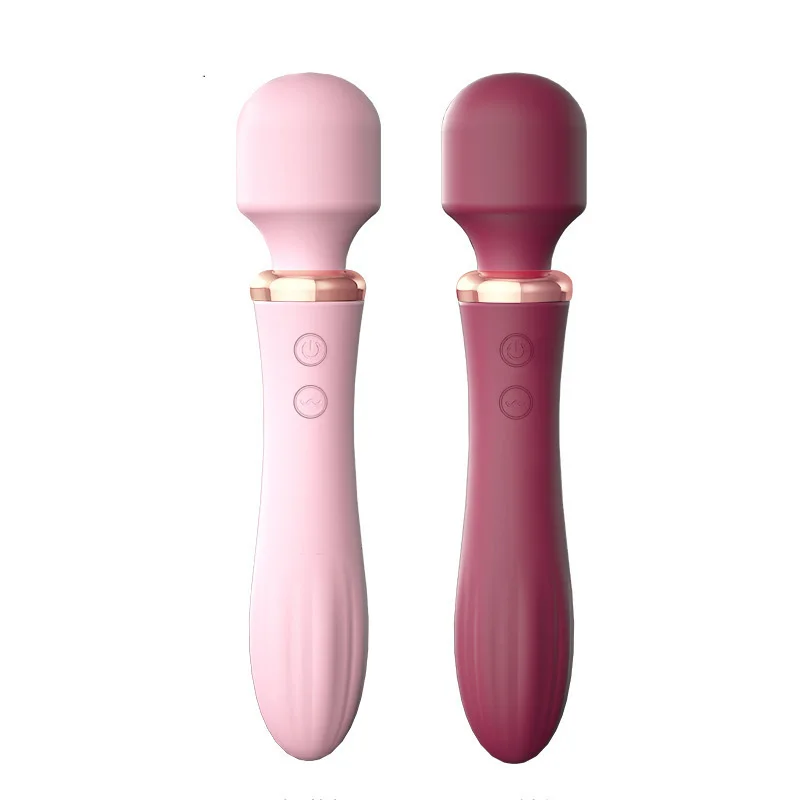 10 Modes Double Headed Dual Vibrating Av Wand Massager Heating  G Spot Clitoris Stimulator Vaginal Vibrator Sex Toys for Woman