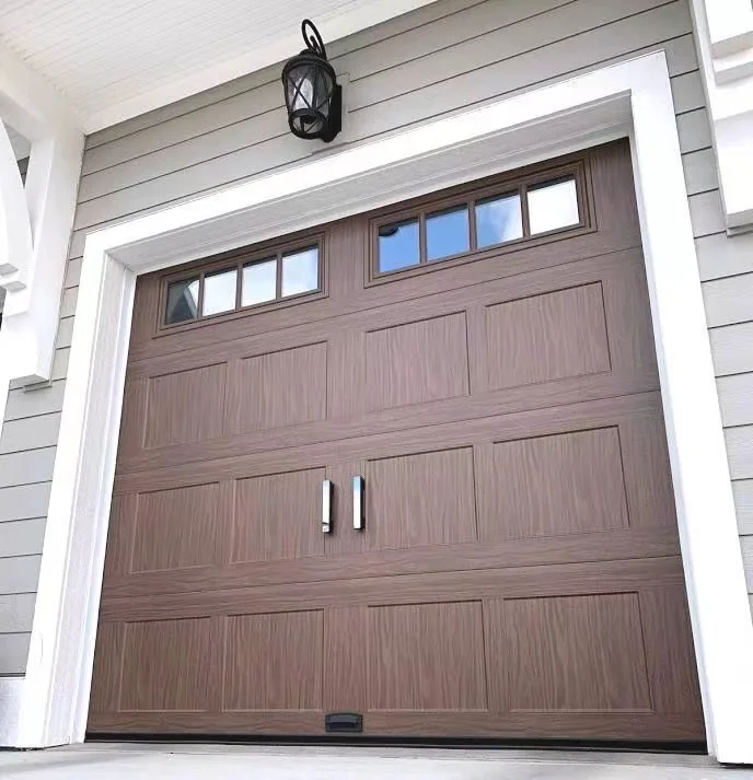 Luxury Modern Automatic Remote Electric Folding Garage Door Main Metal