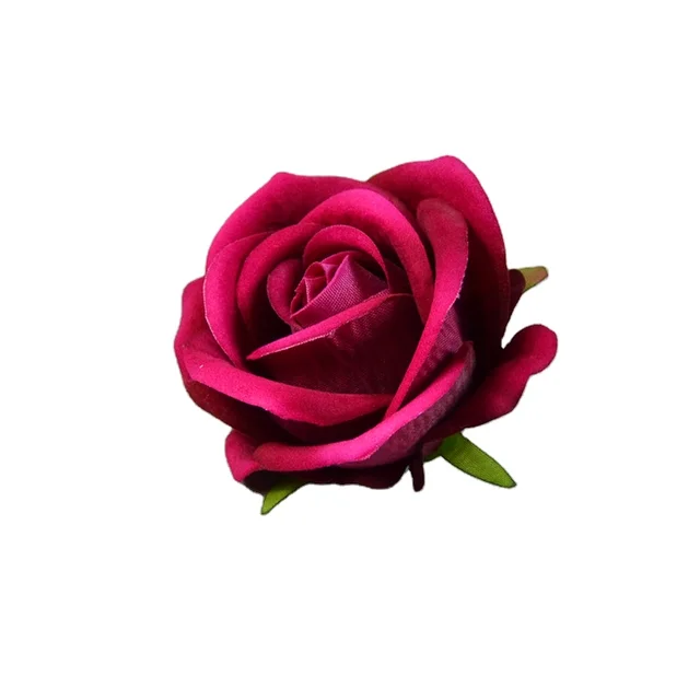 Hot Selling 50PCS Artificial Rose Heads Beautiful 7Cm Velvet Flower Rose Heads For Wedding Decoration