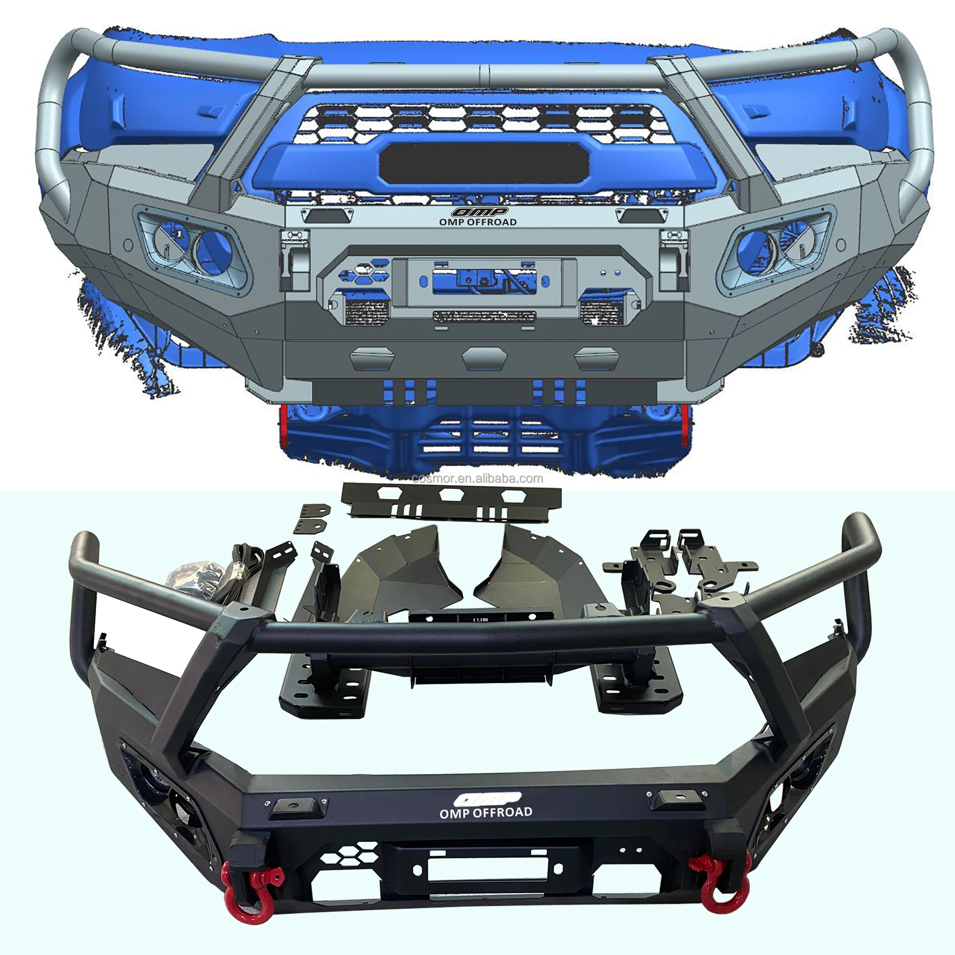 Steel Front Bumper for Ford Ranger T6 T7/T8 and T9 Next Gen Ranger ...