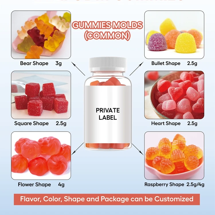 BOMING White Label Creatine Gummies Bear Energy Supplements Muscle Building Creatine Monohydrate Gummies for Wholesale