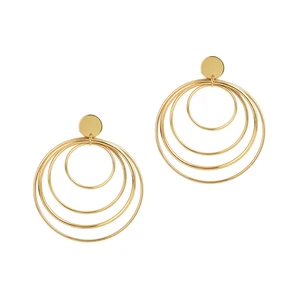2020 Classic Round Big Multiple Circles Hoop Earring Punk Earrings Jewelry for Women