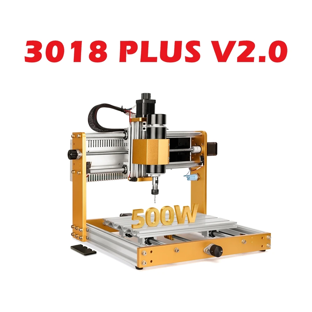 新しいCNC3018 Plus 3018 Pro Max  V2.0500WデスクトップウッドCNCルーター彫刻キット52MMスピンドルホルダーNema17ステッピングモーター