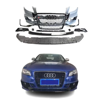Suitable For Audi A4 B8 body kit 2008-2012 S4 upgrade RS4  front car bumper and grille