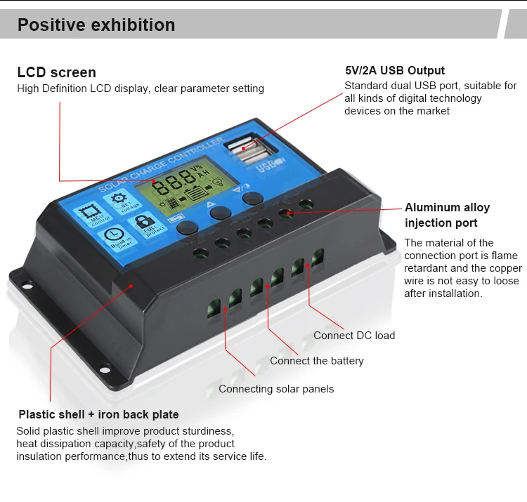 Régulateur PWM de contrôleur de charge solaire 20Amp 12v / 24v avec  fonction USB fabricants, fournisseurs - Vente en gros directe d'usine -  RAGGIE