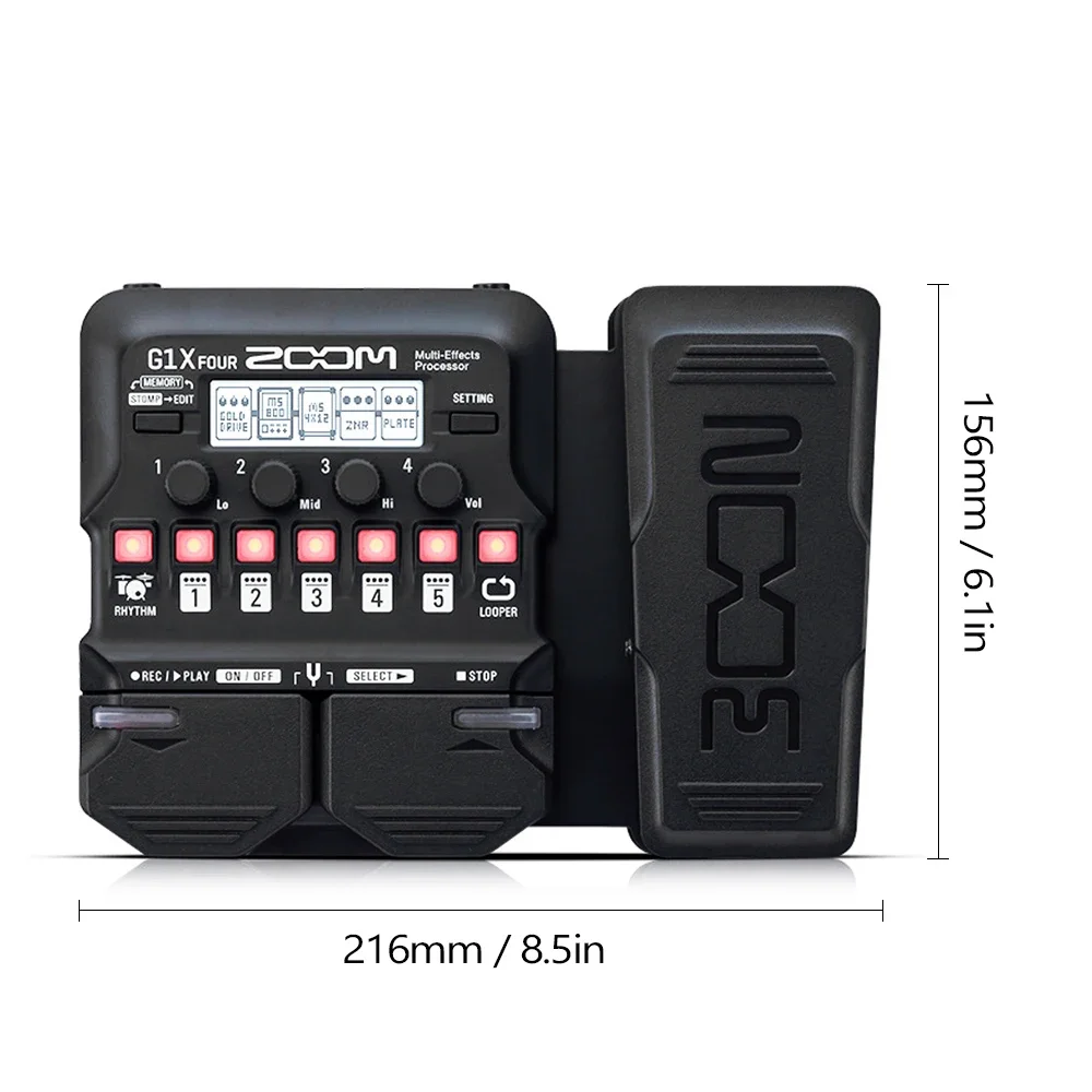 ZOOM G1 X FOUR - Versatile Guitar Effect Pedal for Home