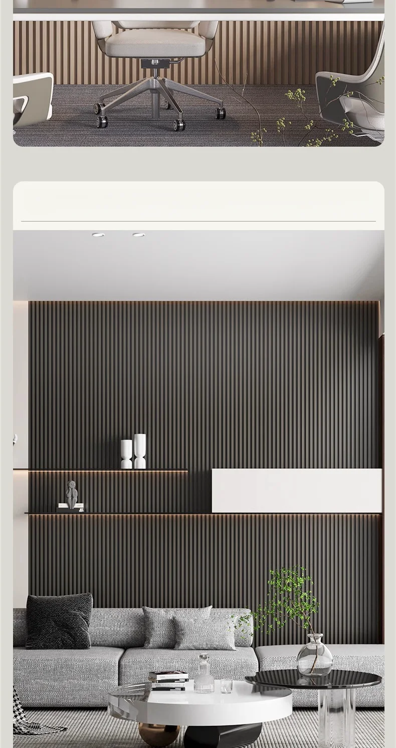 Wpc Fluted Wall Panel De Pared Lambrin Decorativa Panel Pared Wpc 3d ...