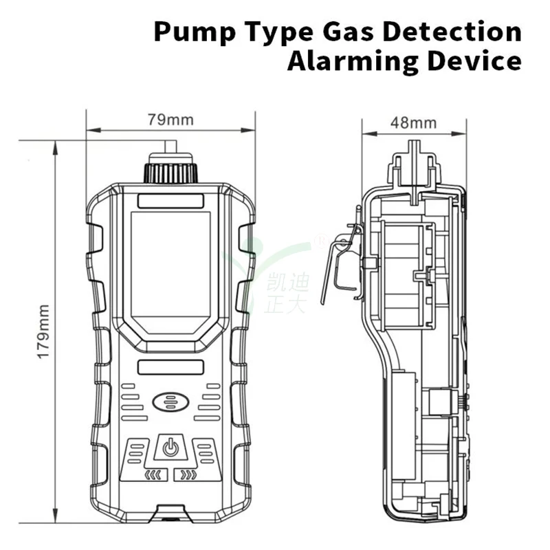 Portable Factory Custom Toxic Gas Detector Co Detector Carbon Monoxide