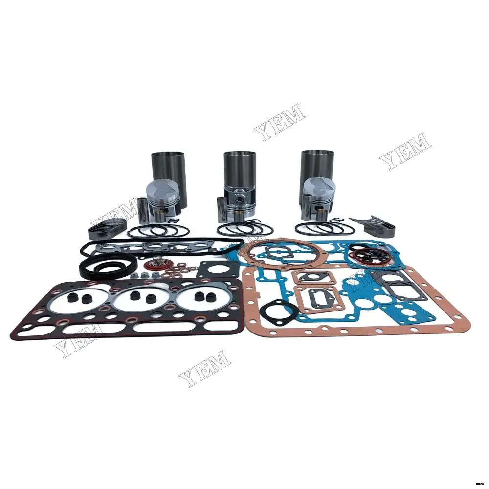 High Quality D1503 Rebuild Kit With Piston Ring Liner Cylinder Gaskets Piston Bearings for Kubota