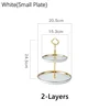 2-2-Layers Small Plate White