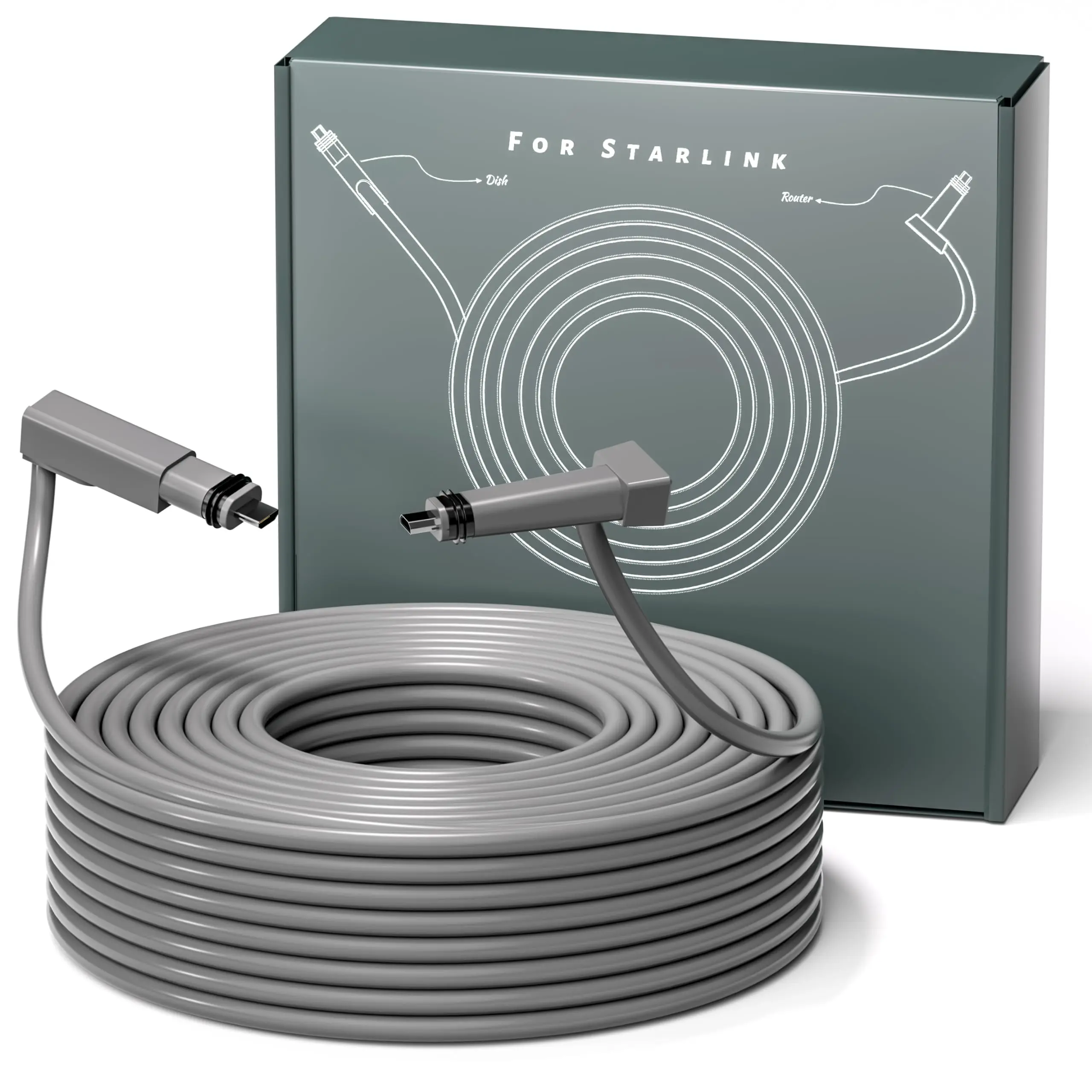 EDUP Starlink Gen 2 Cable - Durable 75ft Replacement