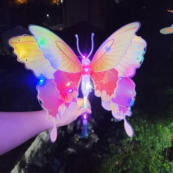 Colorful Led Glow Stick Magic Butterfly Wand - Oem Available