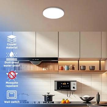 Dimmable Led Chandelier Ceiling Lights and Lamps Around for Bath  Kitchen  Indoor Dining  Living Room