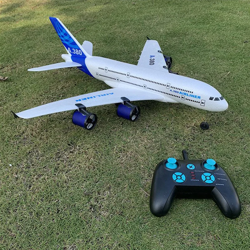 2.4G RTF Flying Remote Control Toys Simulation Boeing 747 Aircraft Airbus A380 Fixed Wing Foam Glider Airplane Model Rc Plane