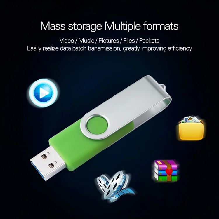 OTG Type C Usb Flash Drive 16GB Metal Usb Stick 32GB 64GB 128GB Pendrive Usb 2.0 Pen Drive U Disk - ANKUX.COM