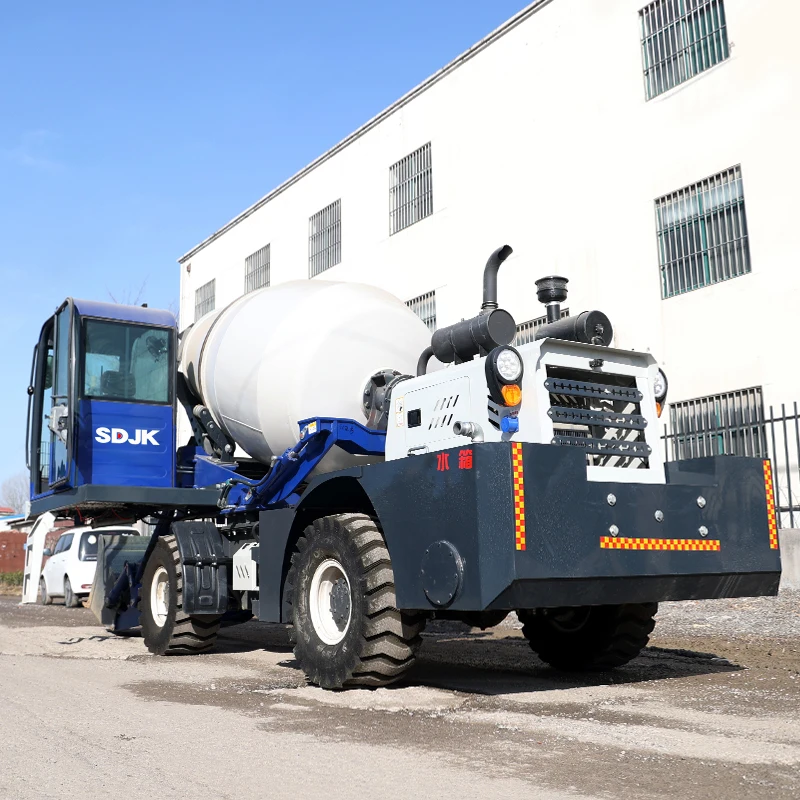 New Condition Self-Loading Concrete Mixer Automatic Feeding Tank Agitator Mixer Dumper Concrete Mixer Truck