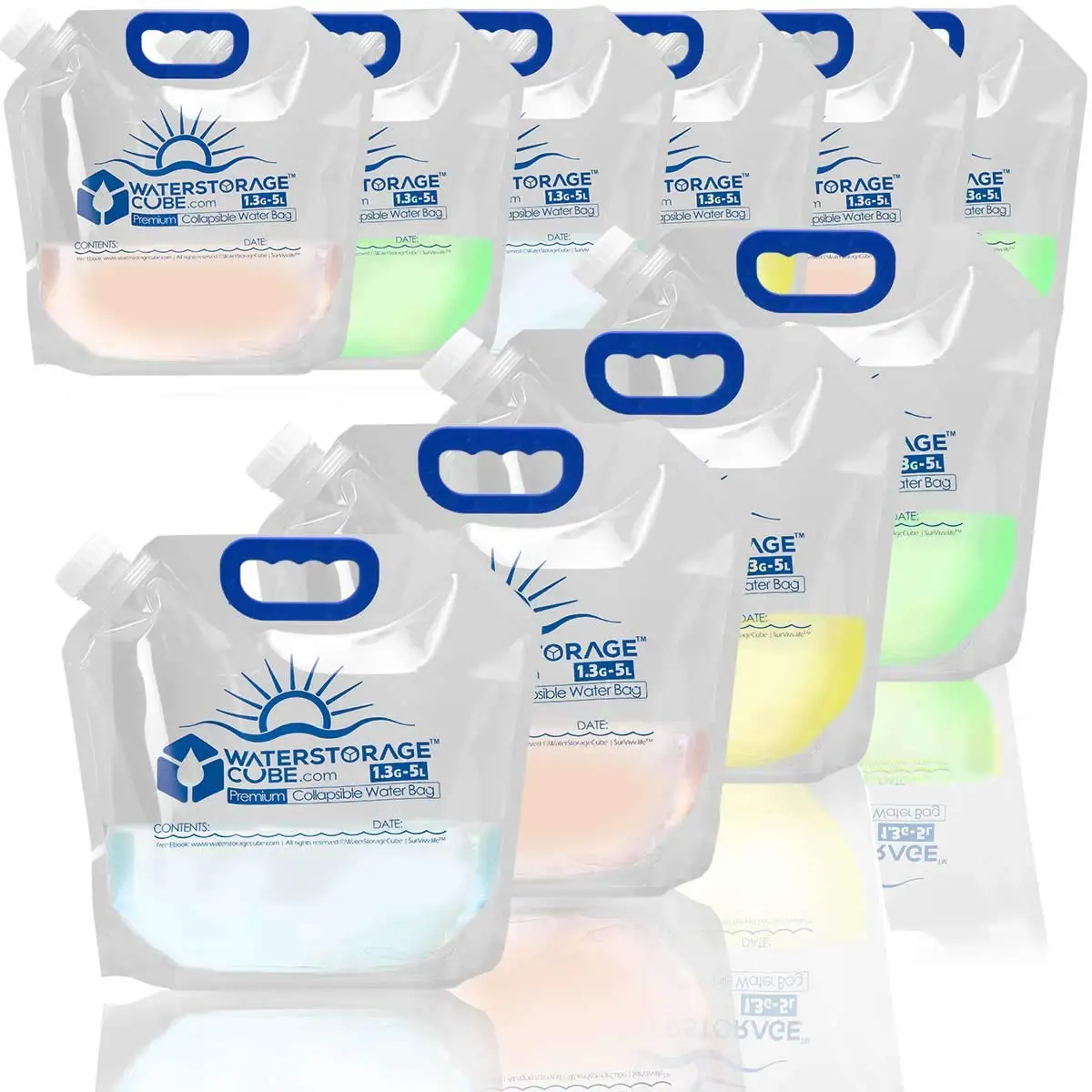 Sainsun Custom Container 5L Liquid Packaging Plastic Refill Spout  Handle Storage Bags for Laundry Detergent Milk Water Liquid