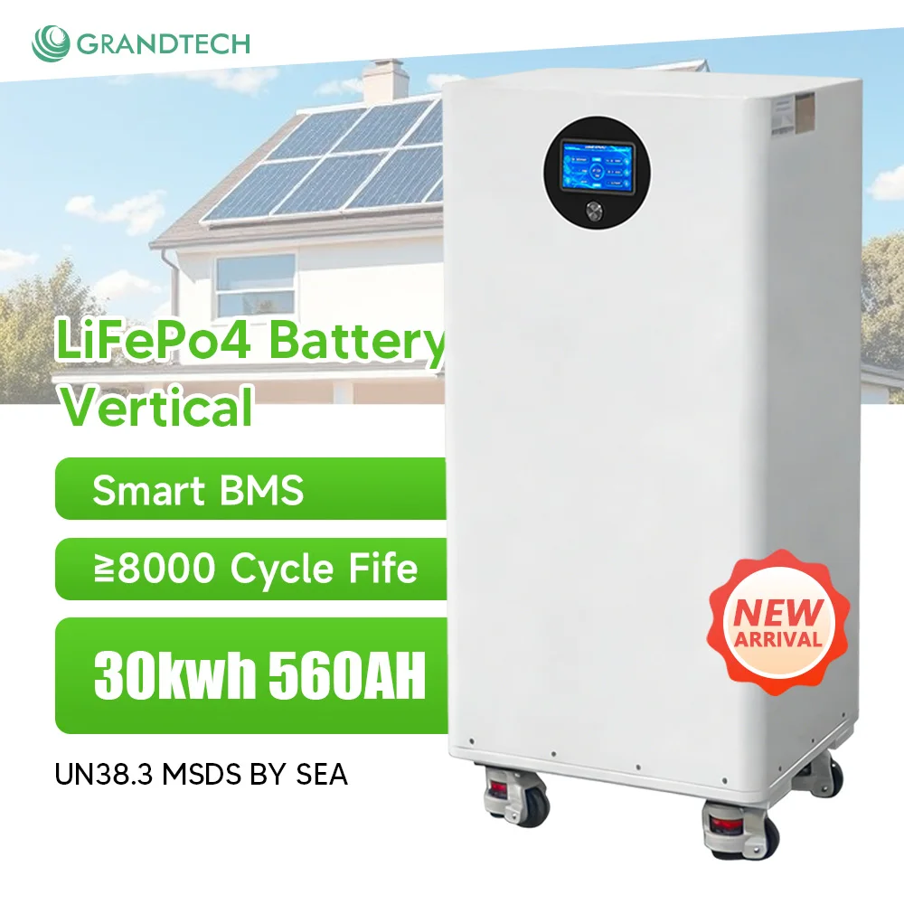 Lifepo4 Battery 48v 51.2v 10kw 15kw 30kw 48kwh 50kwh All in One Solar Energy Storage Lithium Battery with 8500 Cycle Stackable
