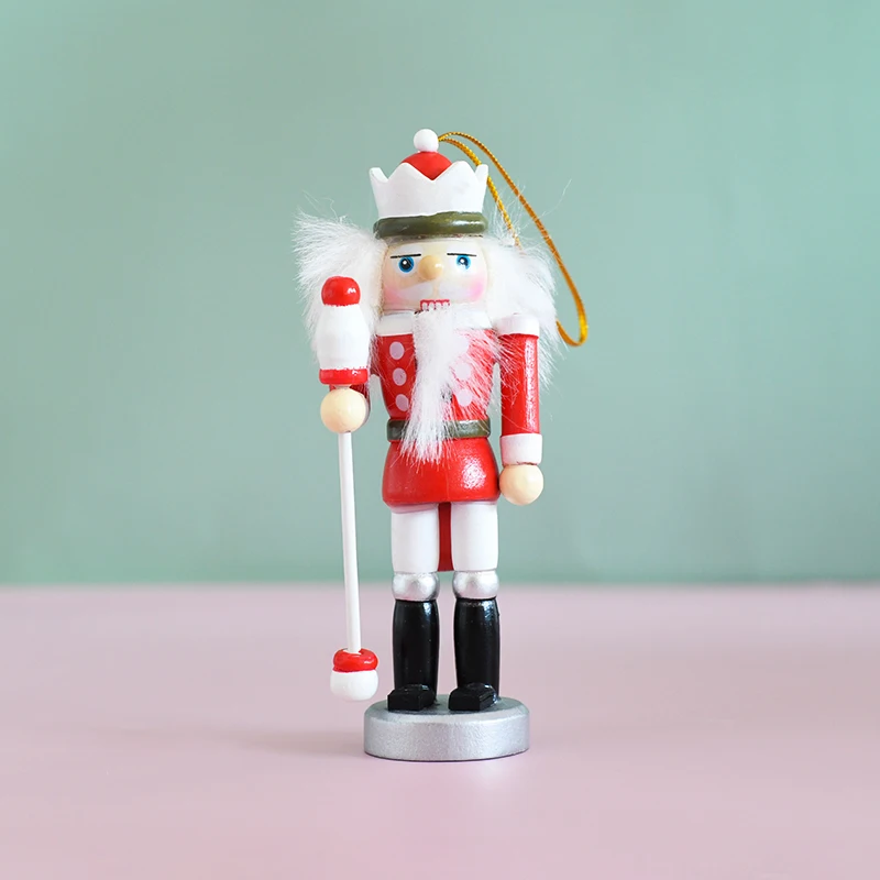 Высококачественные рождественские деревянные мини-фигурки для орехов, распродажа