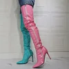 Pink and blue