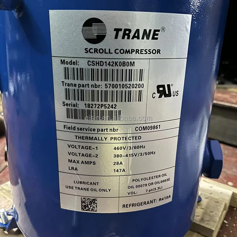 Trane Refrigeration Compressor CSHD142K0*0M  CSHD142K0B0M for Sale