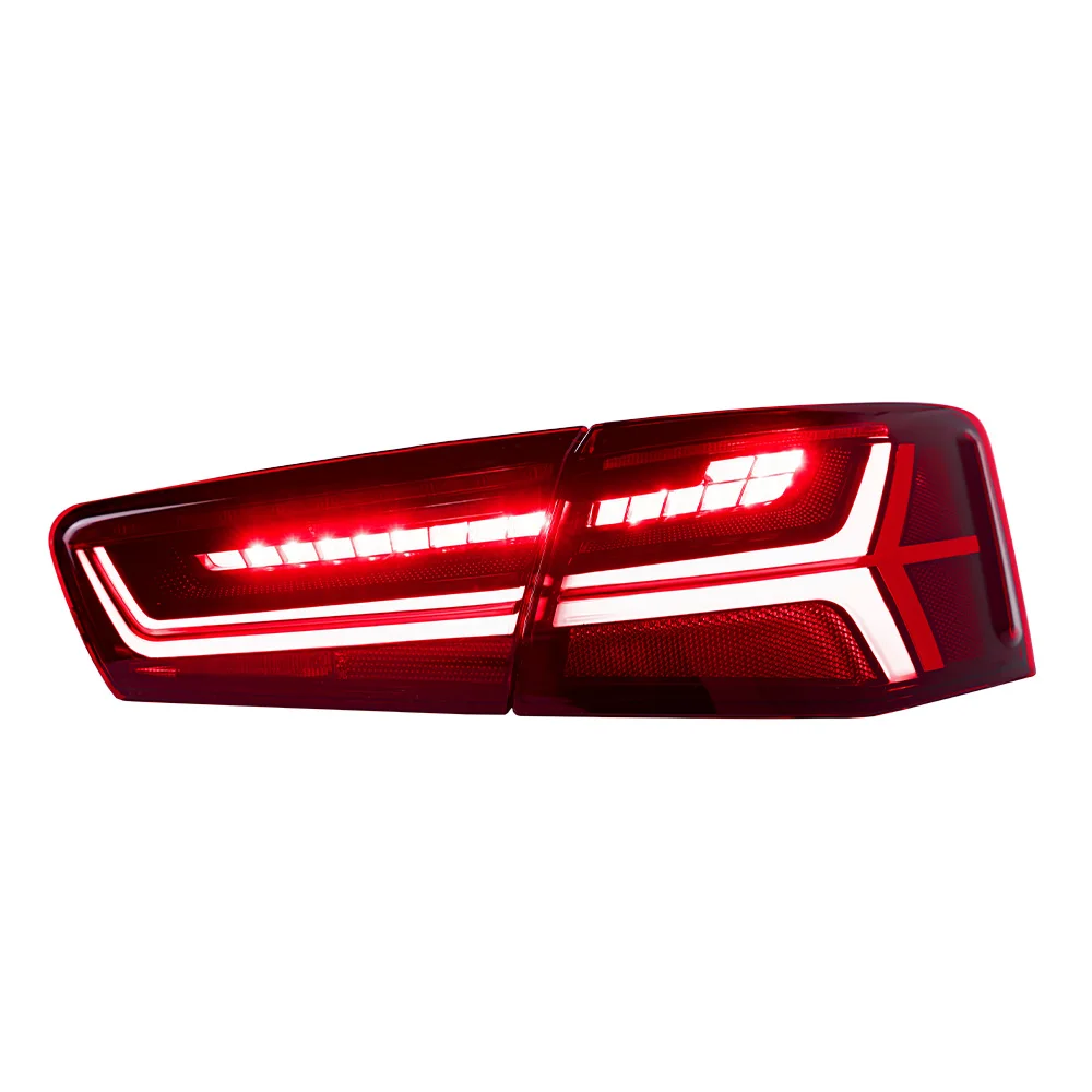 アウディA6用LEDテールランプ 2012-2015 A6 C7 ダイナミックシグナル