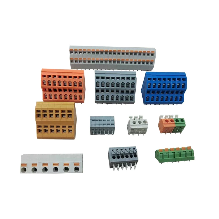 Kefa Kf250 ヨーロッパ規格 Mkdsn 2段 ネジなしレベルターミナルブロック PCBプラスチックワイヤコネクタ スプリングターミナルブロック