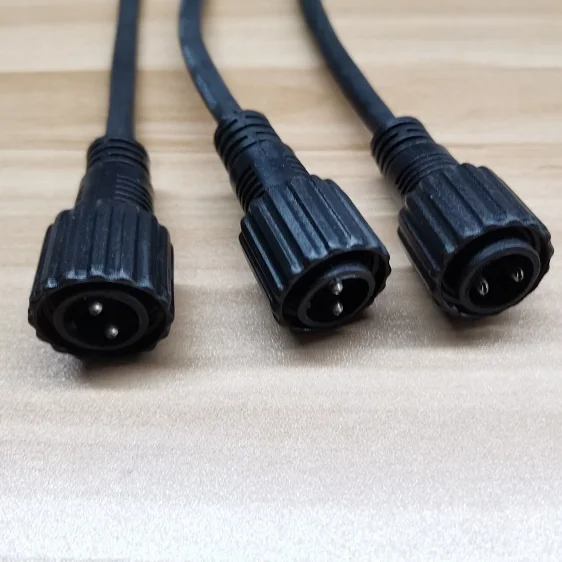 Round flat rubber extension cable PVC rubber cable customized length