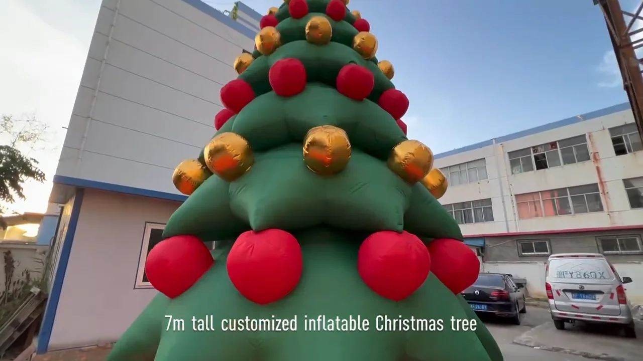 Luxury Inflatable Giant Christmas Tree With Star/ball/bow Tie Buy