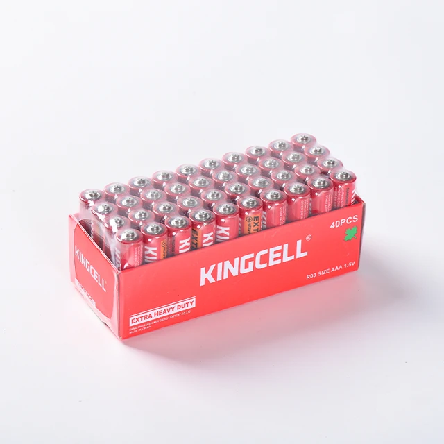 Factory Direct Carbon Zinc 1.5v UM4/AAA/R03 Max Power Heavy Duty Battery for Toys Clocks Remote Controls