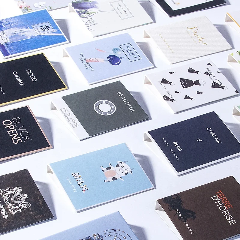 300gsm White Card Sample Fragrance Tester Perfume Holder Paper Card