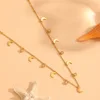 Gold with moon necklace