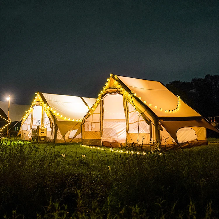 YOLENY Inflatable Camping Tent With Pump, 68 SFT Cabin Tent, 2-4 Person Glamping Tents, Easy - View #9