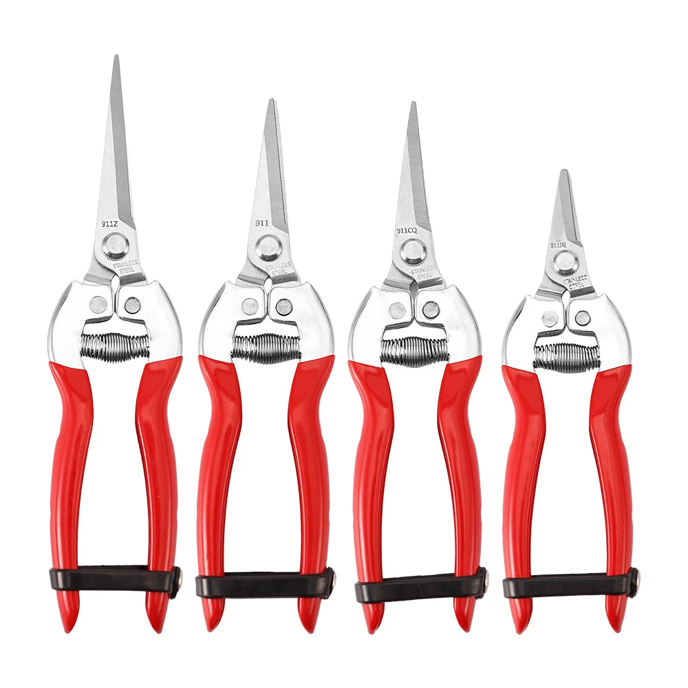 High Quality Stainless Seel Blade Hand Tools Cutting Garden Fruit Pruning Shears Garden Scissors with Safety Lock