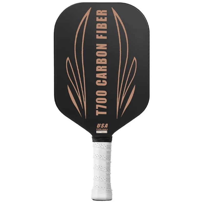 Custom Print High Quality Carbon Fiber Training Pickleball Paddle Edgeless Honeycomb Usapa Approved Racket