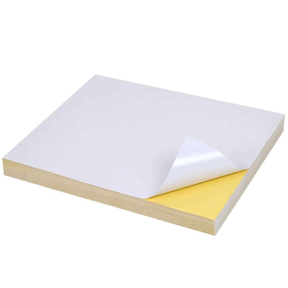 Printable A4 8.5 11 Inch Full Sheet Self Adhesive Address Shipping Matte / Waterproof Vinyl Sticker Paper For Printer - Buy Vinyl Sticker Paper,Sticker Paper Printer,Printable Sticker Paper Product