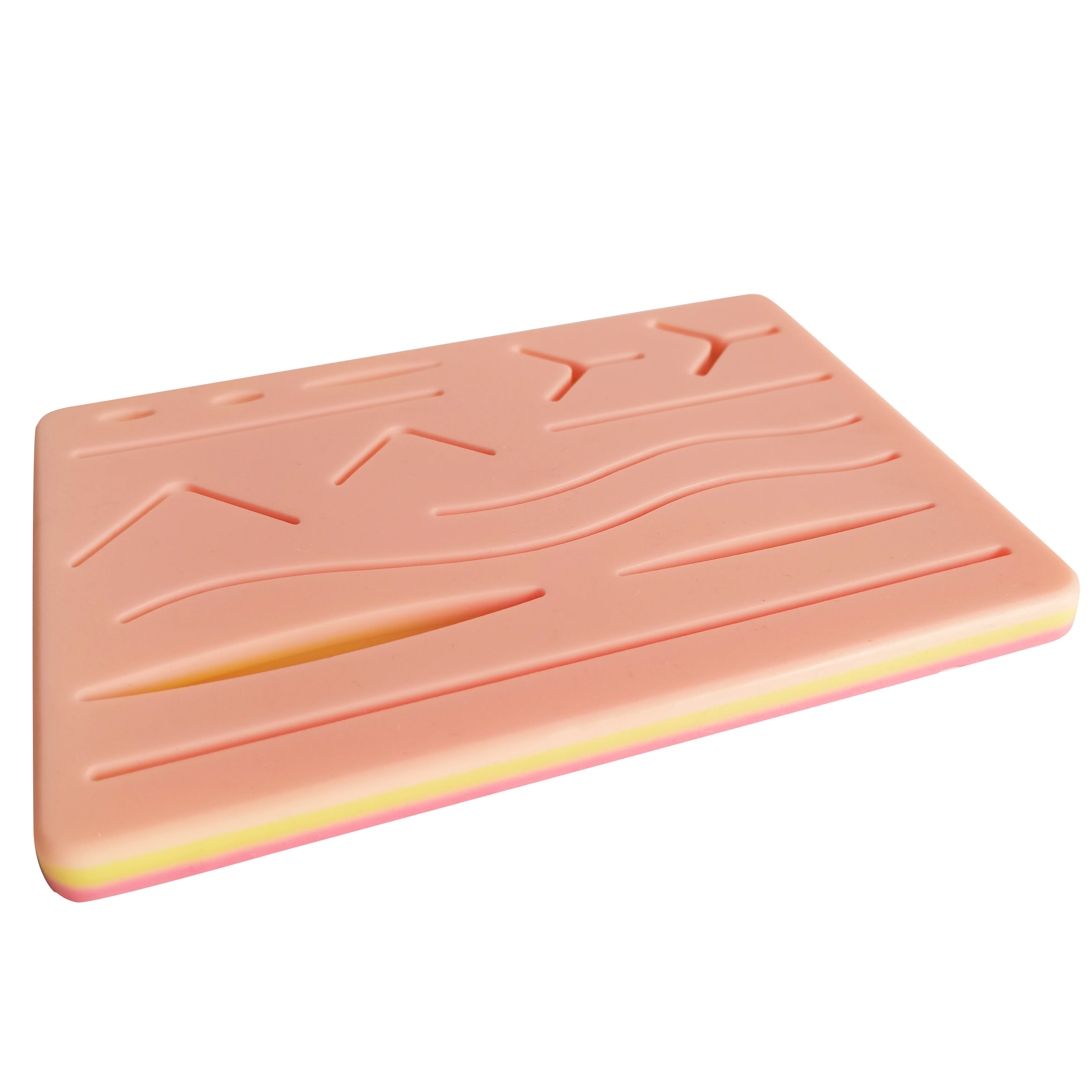 Medical Teaching Resources Surgical Student Practice Durable Silicone Skin Models for Suture Pads Training With Pre-Cut Wounds