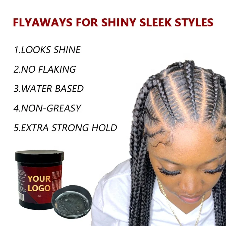 Non Greasy Loc N Thick Clear Braiding Jam Hair Gel And Edge Control